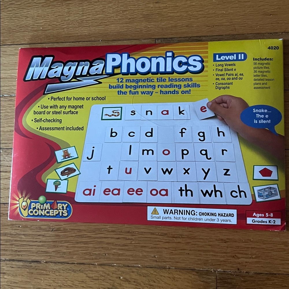 NEW Primary Concepts Magna Phonics Level II Magnetic Tiles Homeschool